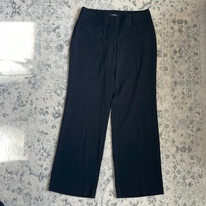 Black straight leg women’s dress pants